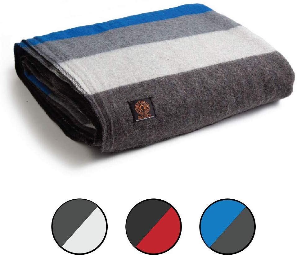 Arcturus Mt. Rainier Wool Blanket - 4.4lbs, Warm, Washable, Large | Great for Camping, Outdoors, Survival & Emergency Kits