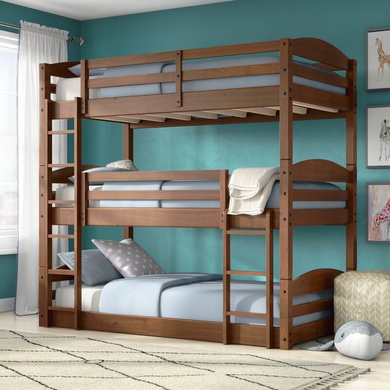 18 Best Triple Bunk Beds Stacked, Twin Over Twin Triple Bunk Bed