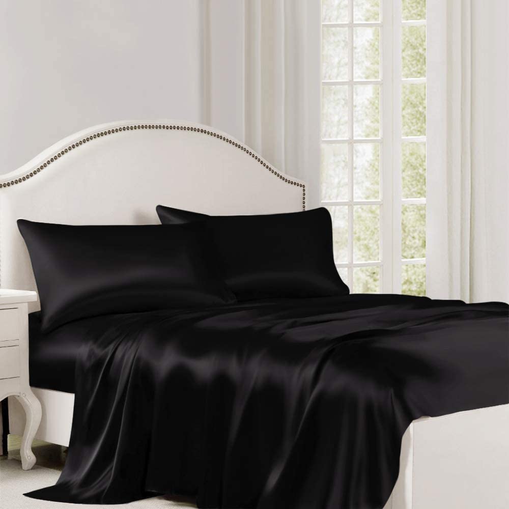 black silk sheets