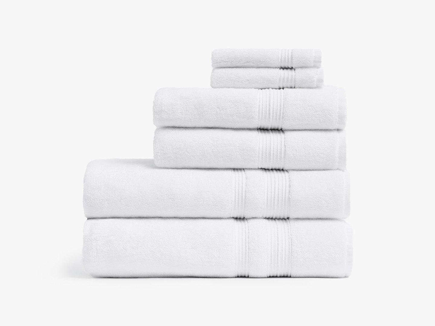 classic white towels