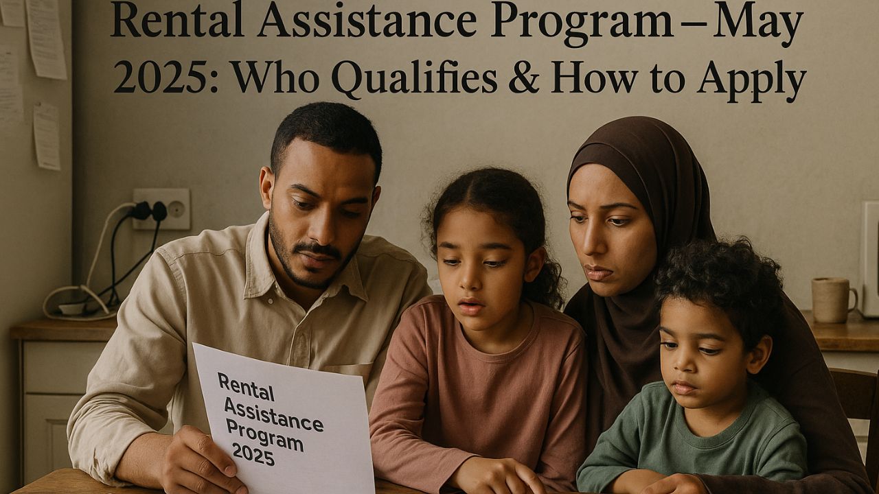 Rental Assistance Program May 2025 – Family applying for rent relief help at home